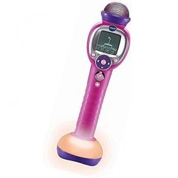 Micro Karaoke Interactivo Kidi SuperStar Moov' Vtech - 8 en 1, Inalámbrico con Efectos Luminosos Multicolores, Aprendizaje del Canto y Juegos, Ideal para Niños a