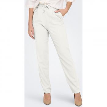 Only - Pantalón de lino con cintura elástica