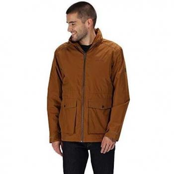 Regatta Chamarra con Capucha Oculta aislada Impermeable Hebson para Hombre, Hombre, Color Brown Tan, tamaño XX-Large