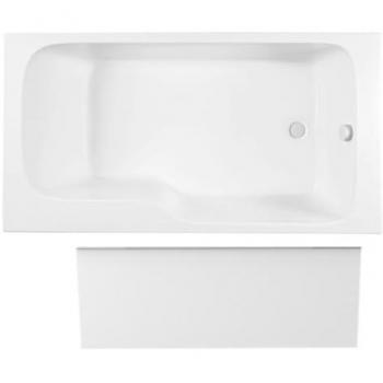 Bañera Ducha Antideslizante Malice 160 x 85 Derecha con Delantal de Nicho - Jacob Delafon