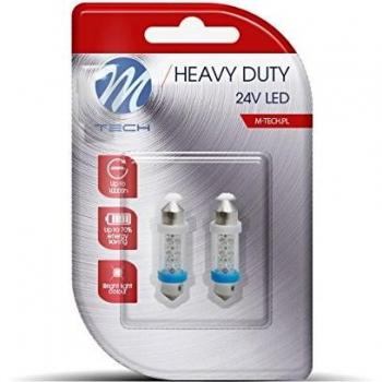 Lámparas LED Azules para Plafón 36mm 24V C5W/C10W