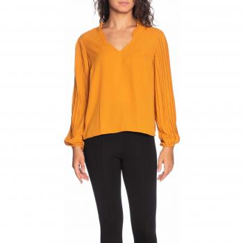 Vila Clothes Top Mujer x-Small Amarillo