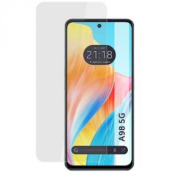 Protector de Pantalla Cristal Templado para Oppo A98 5G - Vidrio, Alta Transparencia, Resistente a Rayones, Instalación Fácil, Compatible con Huellas Dactilares