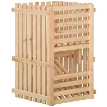 vidaXL Potato Box 50x50x80 cm Solid Pinewood