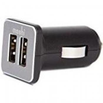 Cargador de Coche Dual USB Moshi Negro