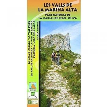 Le Valls de la Marina Alta. Parc Natural de la Marjal de Pego – Oliva. Escala 1:20.000. Editorial Piolet.