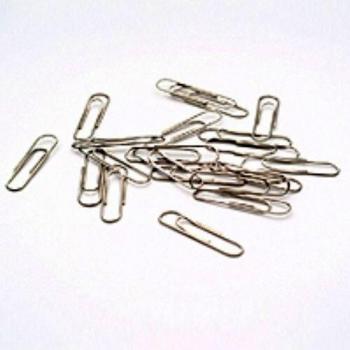 Clips niquelados Nº 2 Q-Connect 32 mm caja de 100 unidades