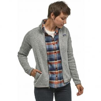 Patagonia Better Sweater Jacket - Women's Fleece Full Zip - Medium - Birch White/Grey