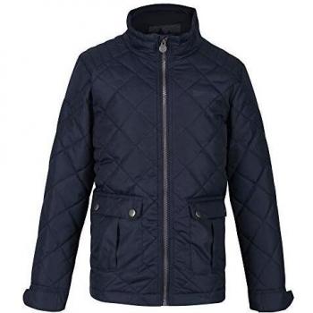 Regatta Zion-Chaqueta con Aislamiento, Acolchada Y Completamente Forrada con Aberturas En La Parte Posterior Baffled/Quilted Jackets, Unisex niños, Navy, 3-4