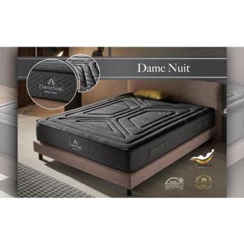 Colchón Dame Nuit - Muelles ensacados Deep Spring & HR S Memory - 25 cm Grosor - Silencioso - Soporte morfológico con firmeza progresiva - Ventilación Muy Alta | colchones 135x