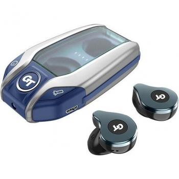 Auriculares TWS Inalámbricos Bluetooth 5.0 Deportivos con Micrófono, A Prueba de Agua, Estéreo de Graves HiFi y Linterna Mini