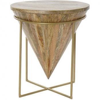 Fíjalo Mesita Auxiliar Mango Metal 41x41x45 Natural
