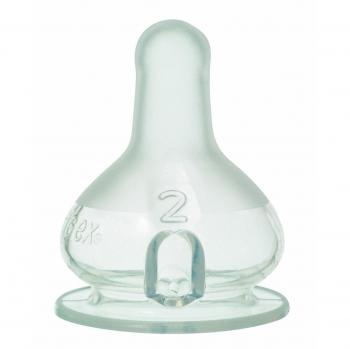 Tigex Skin Touch - Pack de 2 tetinas de silicona, de 6 meses en adelante, color transparente