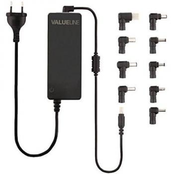 Valueline CSUNA70RBL - Adaptador universal para portátil, 70 W