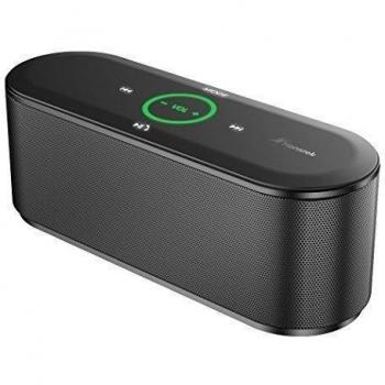 Honstek K8 Bluetooth 3.0 Altavoz inalámbrico portátil, estéreo de sonido de alta definición, control táctil, con 2 * 5W de potencia de salida, luces LED, duradero La vida de la batería 6 horas