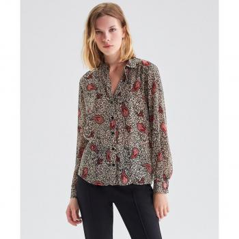 Blusa IKKS de mujer manga larga con botones