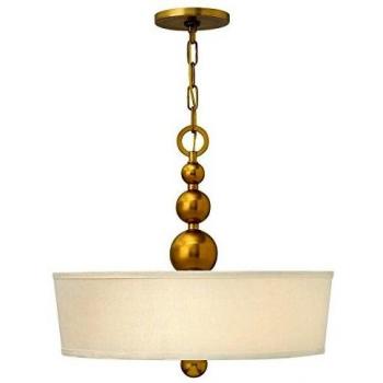 Lámpara colgante de techo Zelda, 3 luces, bronce vintage, E27