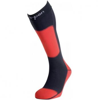 Lorpen - Ski Polartec, Color Rojo,Negro, Talla UK-6
