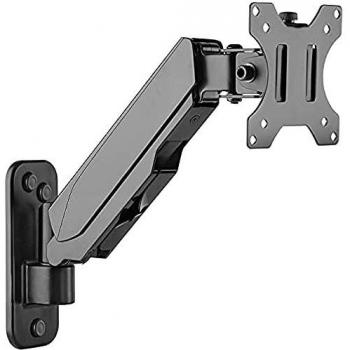 Value Brazo para Pantalla LCD, Altura Regulable, Montaje en Pared, 4 articulaciones, Color Negro, Brazo para Monitor de Montaje en Pared, para un Ajuste fácil y fiable
