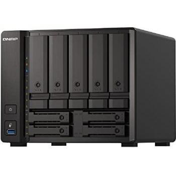 NAS QNAP Tower TS-H973AX-32G - Empty Enclosure - 5 Bays 3.5/2.5 + 4 Bays 2.5 - Internal Power Supply