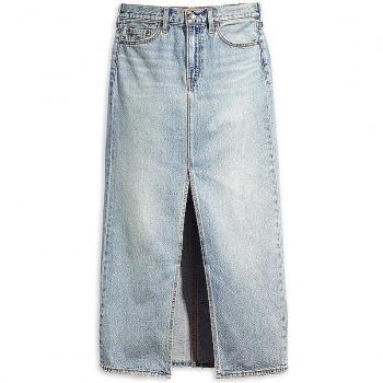 Levi's® Ankle Column Skirt in Blue Denim - Please Hold - Size 28W
