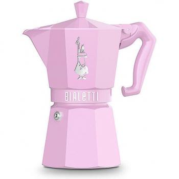Cafetera Moka Bialetti Exclusive 3 Tazas Rosa - Aluminio Compatible Inducción
