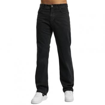 DEF Straight Loose Fit Blackwashed Denim Jeans for Men - Size 32