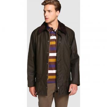 Chaqueta de Cera Clásica Barbour Beaufort para Hombre, Color Oliva, Talla 58