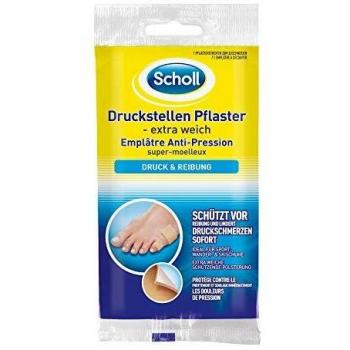 Esparadrapo Scholl para Puntos Doloridos - Extra Suave, Protege contra la Fricción y Alivia el Dolor por Presión