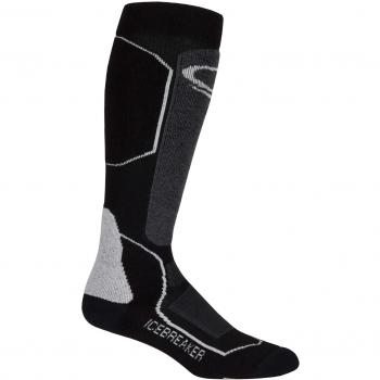 Icebreaker Ski+ Medium OTC Calcetín, Hombre, Negro/Azul