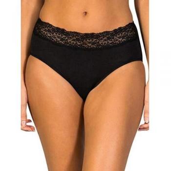 ZD ZERO DEFECTS Braga Alta con Blonda para Mujer Hilode Soja- Color Negro - - Talla 40