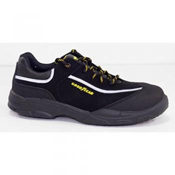 Goodyear Zapatos de Seguridad Unisex S3 SRC - Nobuk Negro - Protección y Durabilidad - Ideal para Diversas Actividades Laborales - Talla 46