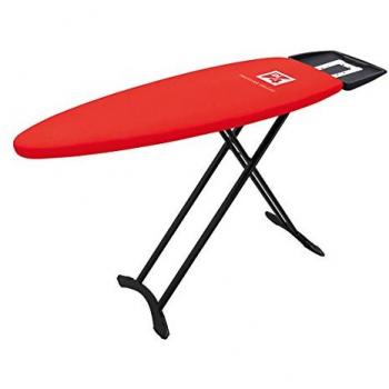 Di4 Pressing Deluxe - Tabla de Planchar Superficie 130 x 47 cm, Soporte 2 en 1: Plancha y centro de planchado, Protectores de Silicona, Altura hasta 98 cm, Funda 100% Algodón, Pies antideslizantes
