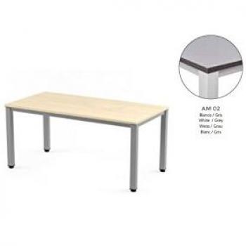 Rocada | Escritorio para Ordenador | Mesa de Estudio para Oficina en casa | Estructura de Acero | Mesa de despacho en Madera de Roble y Estructura Color Gris | 140 x 80 cm | Montaje Sencillo