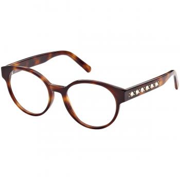 Gafas de Vista Swarovski SK5453, Color Dark Havana, Talla Regular para Mujer