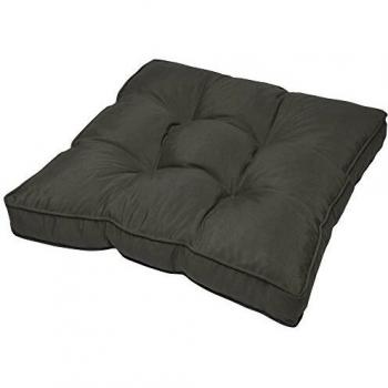 Cojín Lounge de Exterior Beautissu - Gris Grafito, 70x70x10 cm, Resistente al Agua