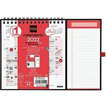 Finocam - Calendario 2022 para nevera Neutro con Imán para Escribir Español, 224x160 mm