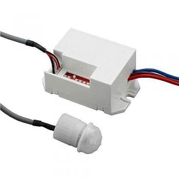 EDM 03227 Detector Empotrable de Movimiento con Ajuste de Tiempo y Luz, Multicolor