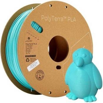Filamento PLA EcoFriendly Impresora 3D PolyTerra Marca Polymaker Color Blanco 1,75 mm agua marina