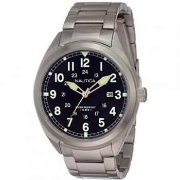 Nautica Men's Analogue Quartz Watch with Stainless Steel Strap NAPBTP004