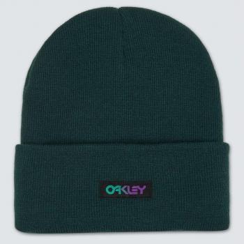 Gorro de lana Oakley B1B Gradient Patch Beanie verde oscuro