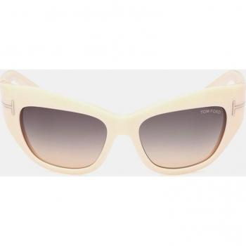 Tom Ford Ft1065 Brianna Sunglasses, White, Female, Size: 55 MM