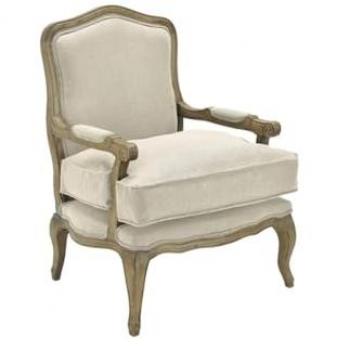 Sillón Bergère de Lino MAHAUX - Beige con Reposabrazos