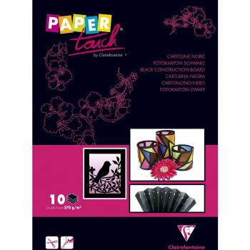 Clairefontaine 21 x 29,7 cm/270 G 10 piezas Papel Touch negro bloc de papel para varios colores disponibles