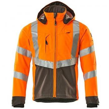 Chaqueta Softshell MASCOT Blackpool Hi-Vis Naranja/Gris Oscuro Talla S