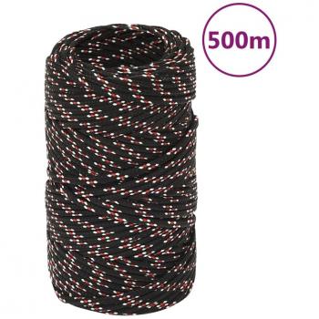 Cuerda náutica negra de polipropileno 2 mm 500 m