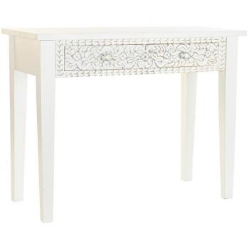 Consola DKD Home Decor Blanco Madera de mango (100 x 45 x 78 cm)