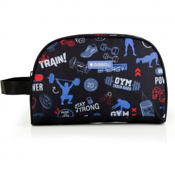 Neceser doble infantil Gabol Training Negro Waterproof