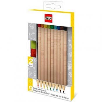 LEGO - Pack de 9 lápices de colores nº2 con toppers