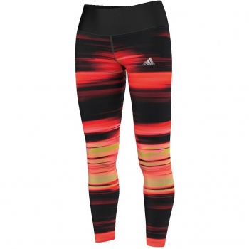adidas AIS Tight Q4 IL - Mallas para mujer, color negro / rojo, talla XS